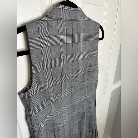 Anna Cate Collection Sara Vest Dress Plaid Double Breasted Pleated Hem | Size M - Picture 10 of 13